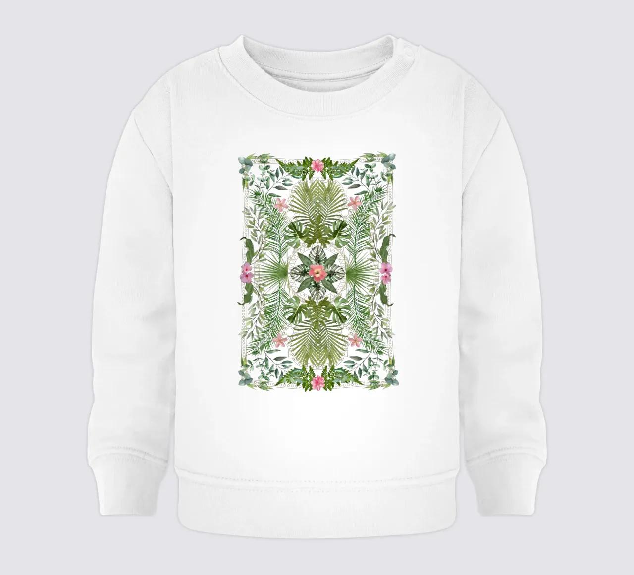 Fogliame tropicale 15 felpa neonato da amini54