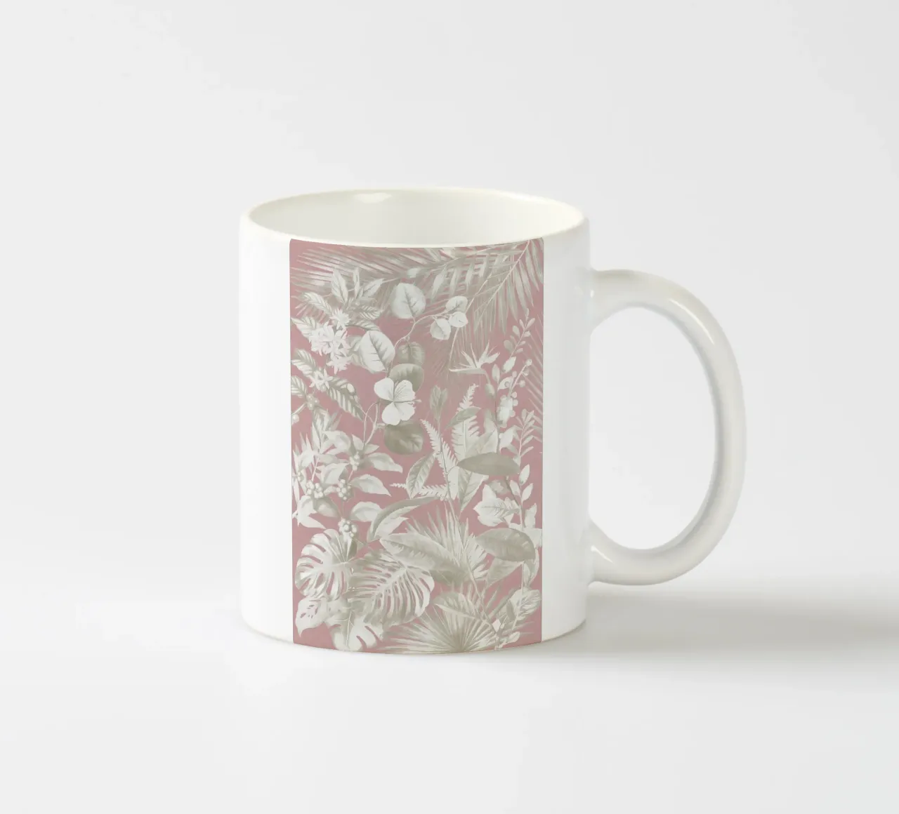 Fogliame tropicale 12 tazza in ceramica da amini54