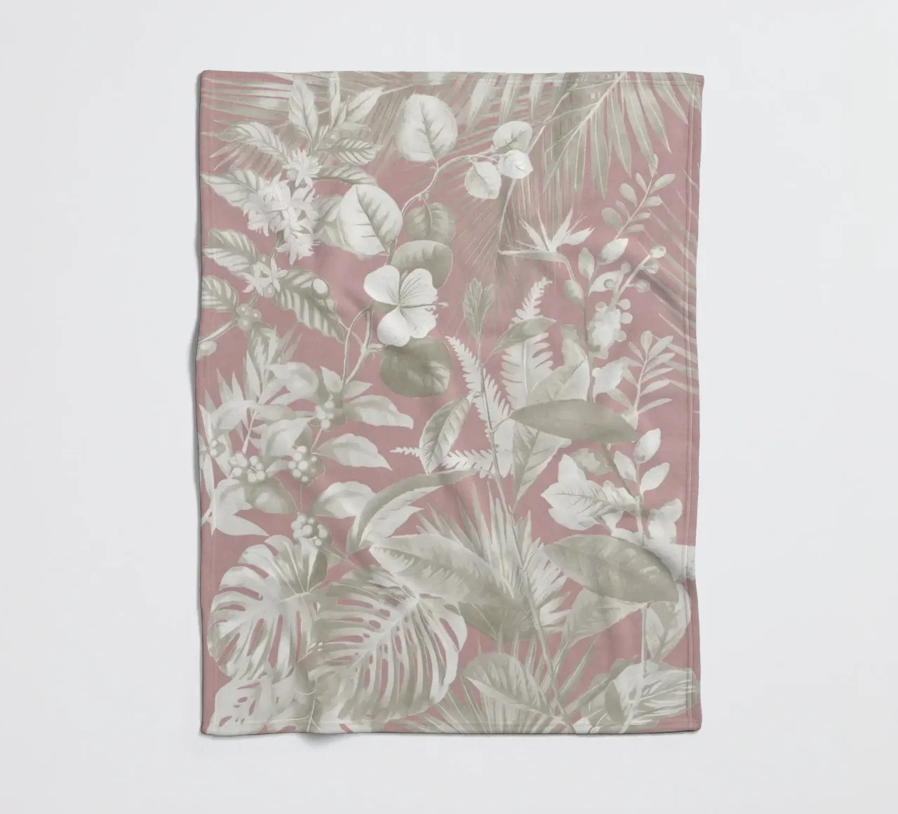 Fogliame tropicale 12 coperta in pile da amini54