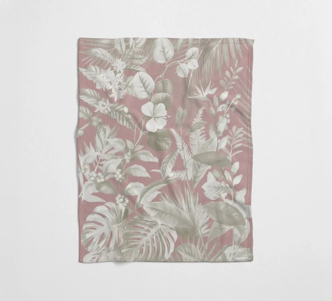 Fogliame tropicale 12 coperta in pile da amini54