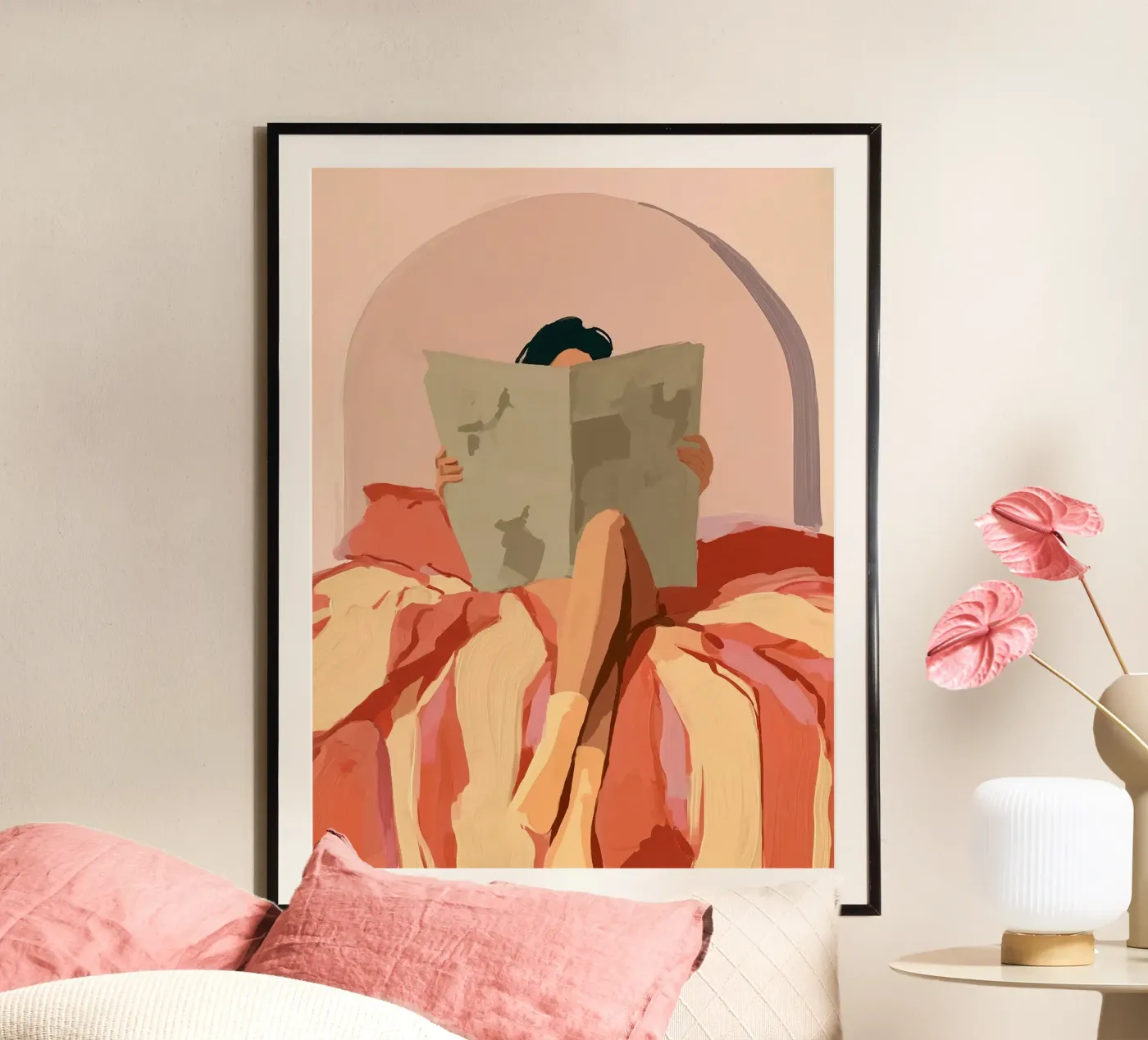 Newspaper In Bed poster da Hugo
