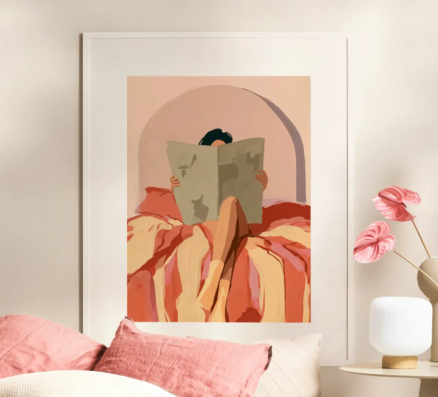 Newspaper In Bed poster da Hugo