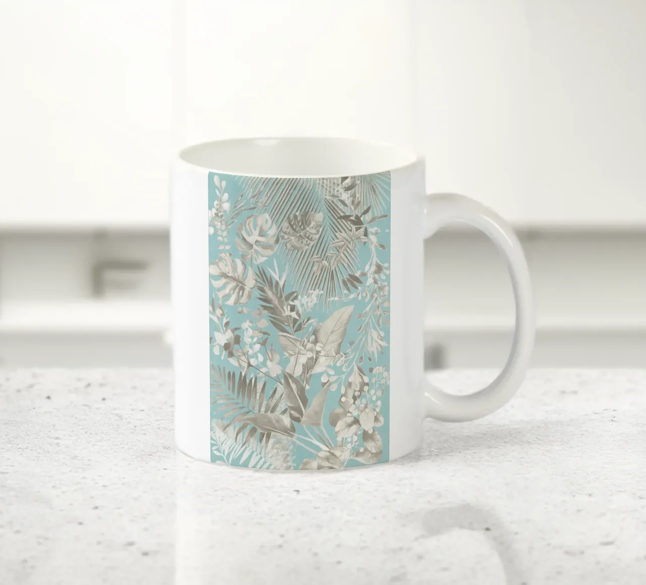 Fogliame tropicale 14 tazza in ceramica da amini54