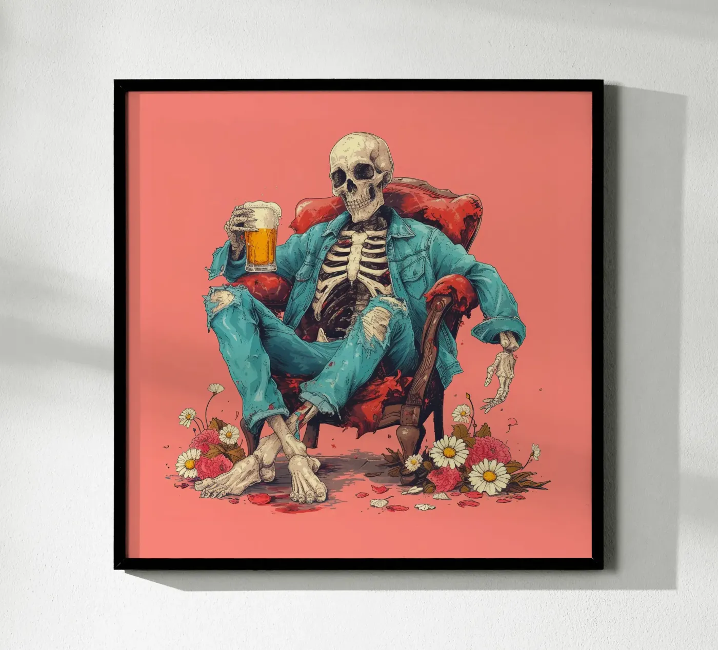 Beer Skull poster da 2toastdesign
