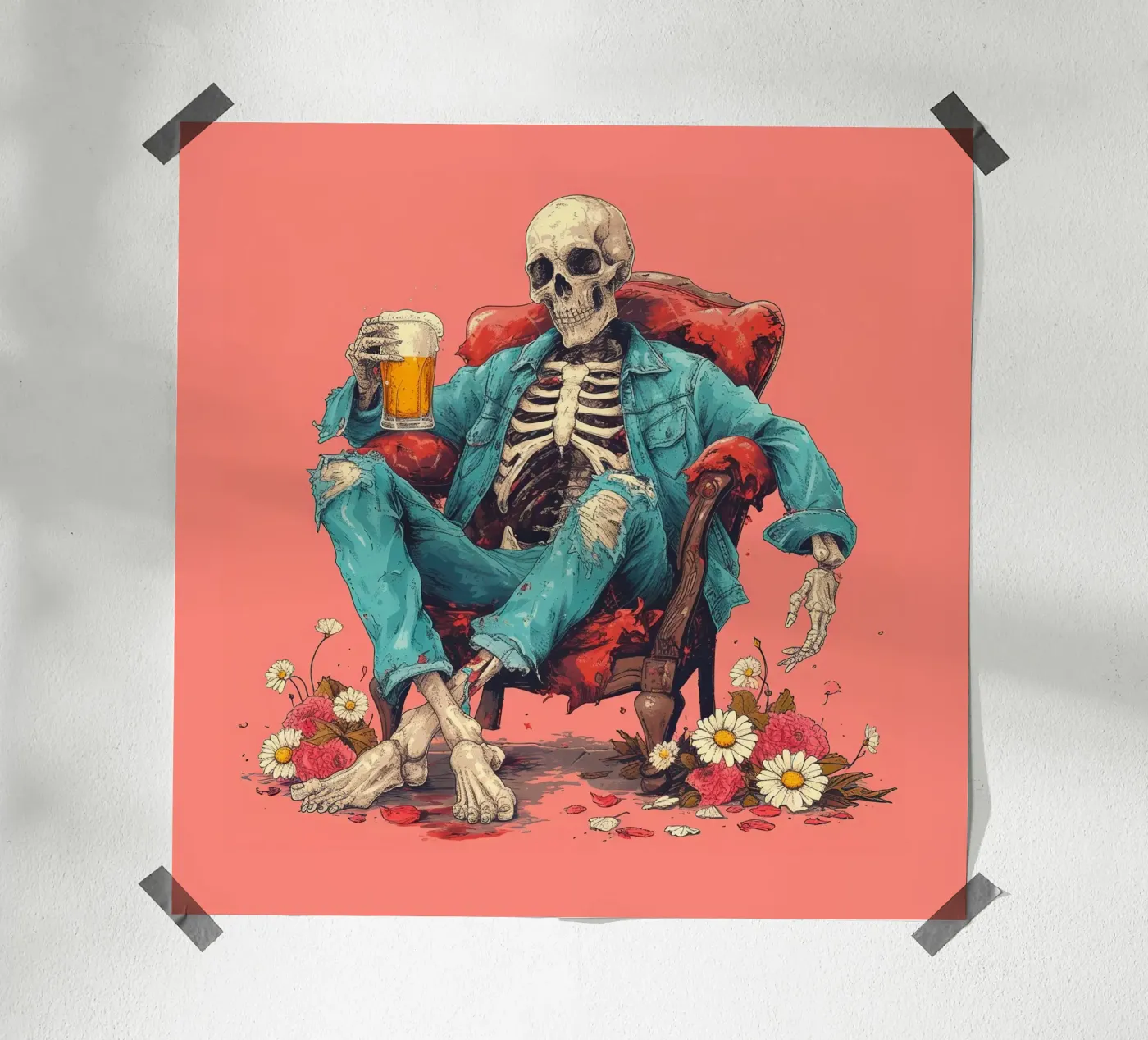 Beer Skull poster da 2toastdesign