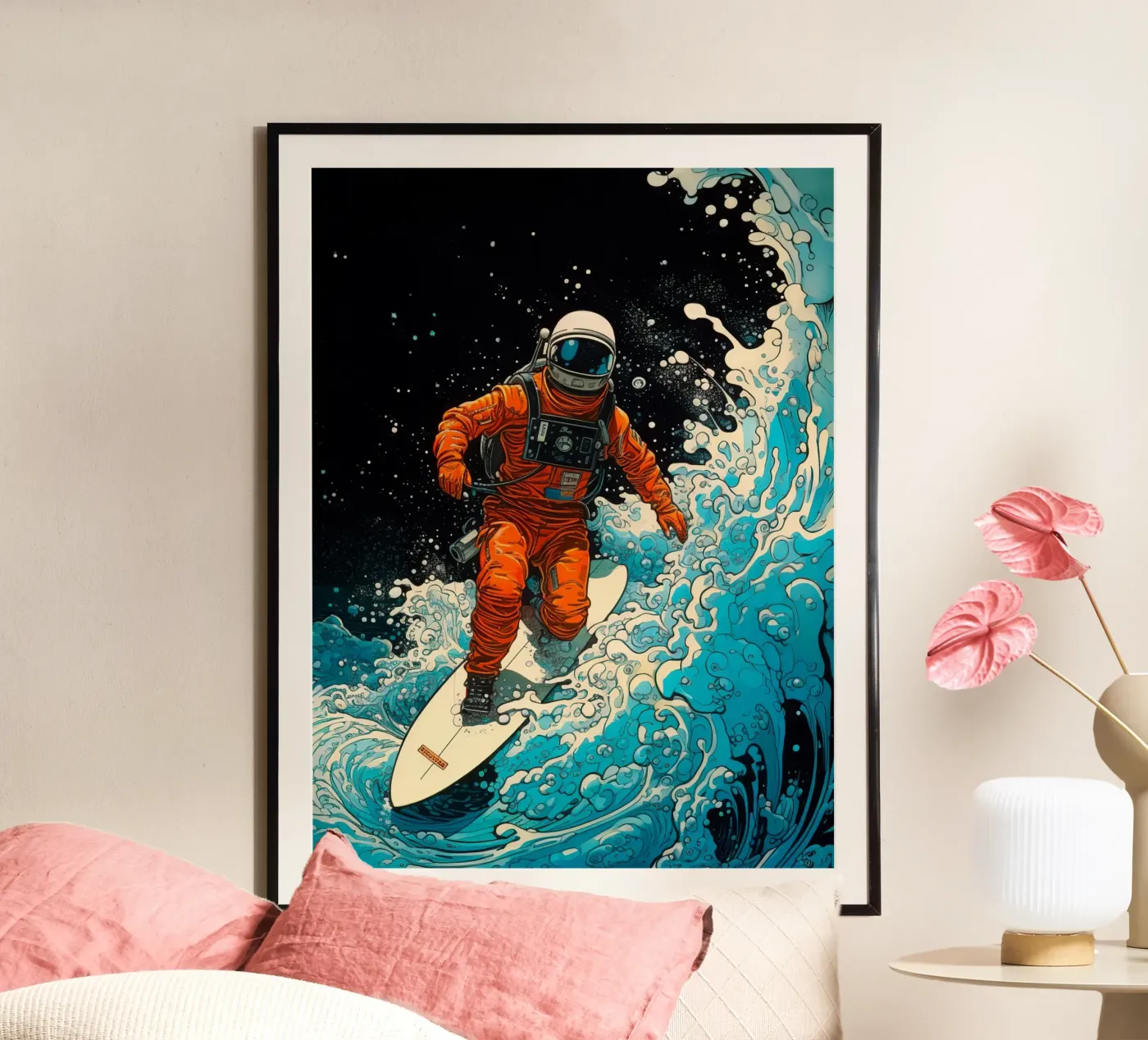 Cosmic Surfer poster da 2toastdesign