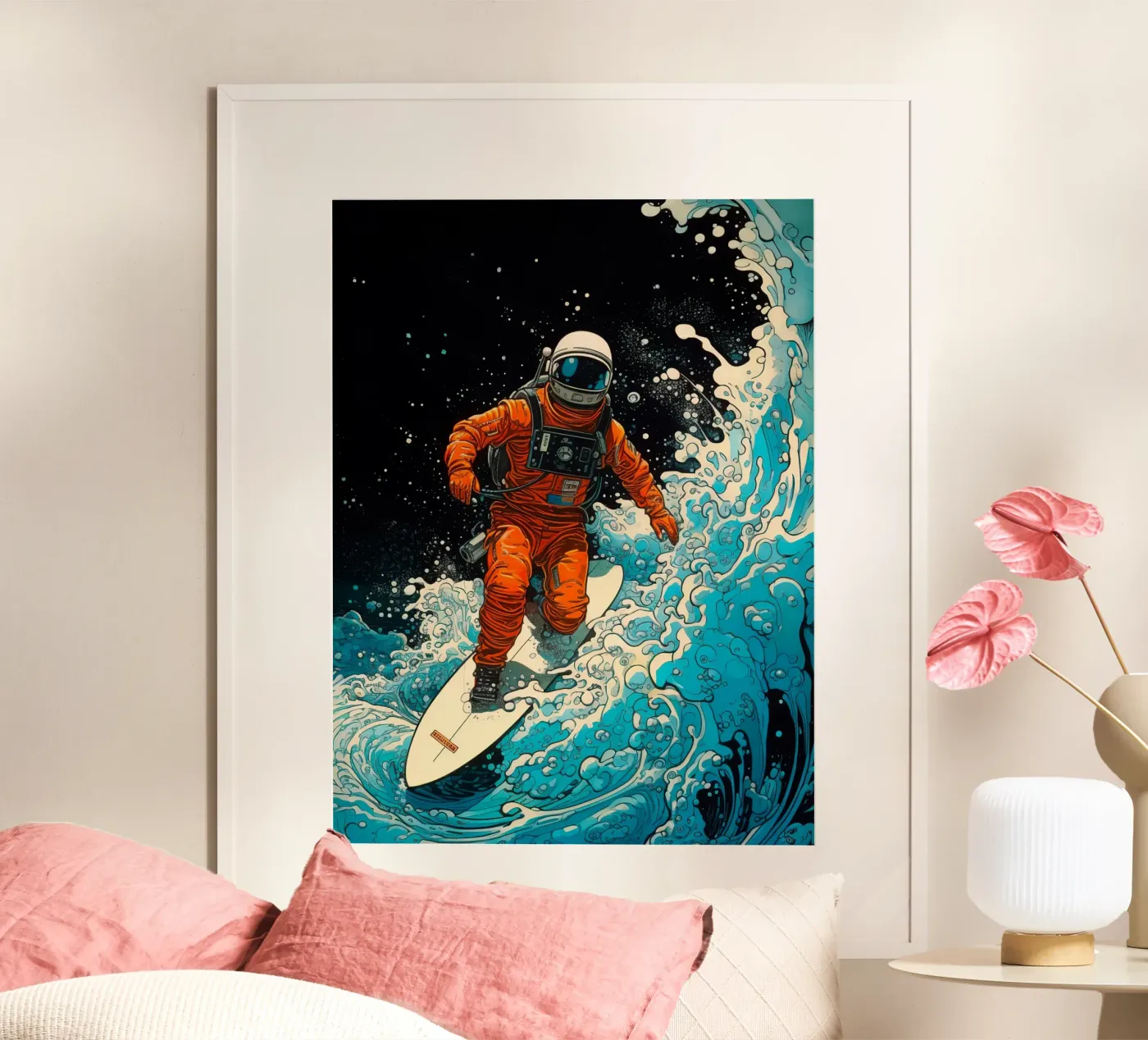 Cosmic Surfer poster da 2toastdesign