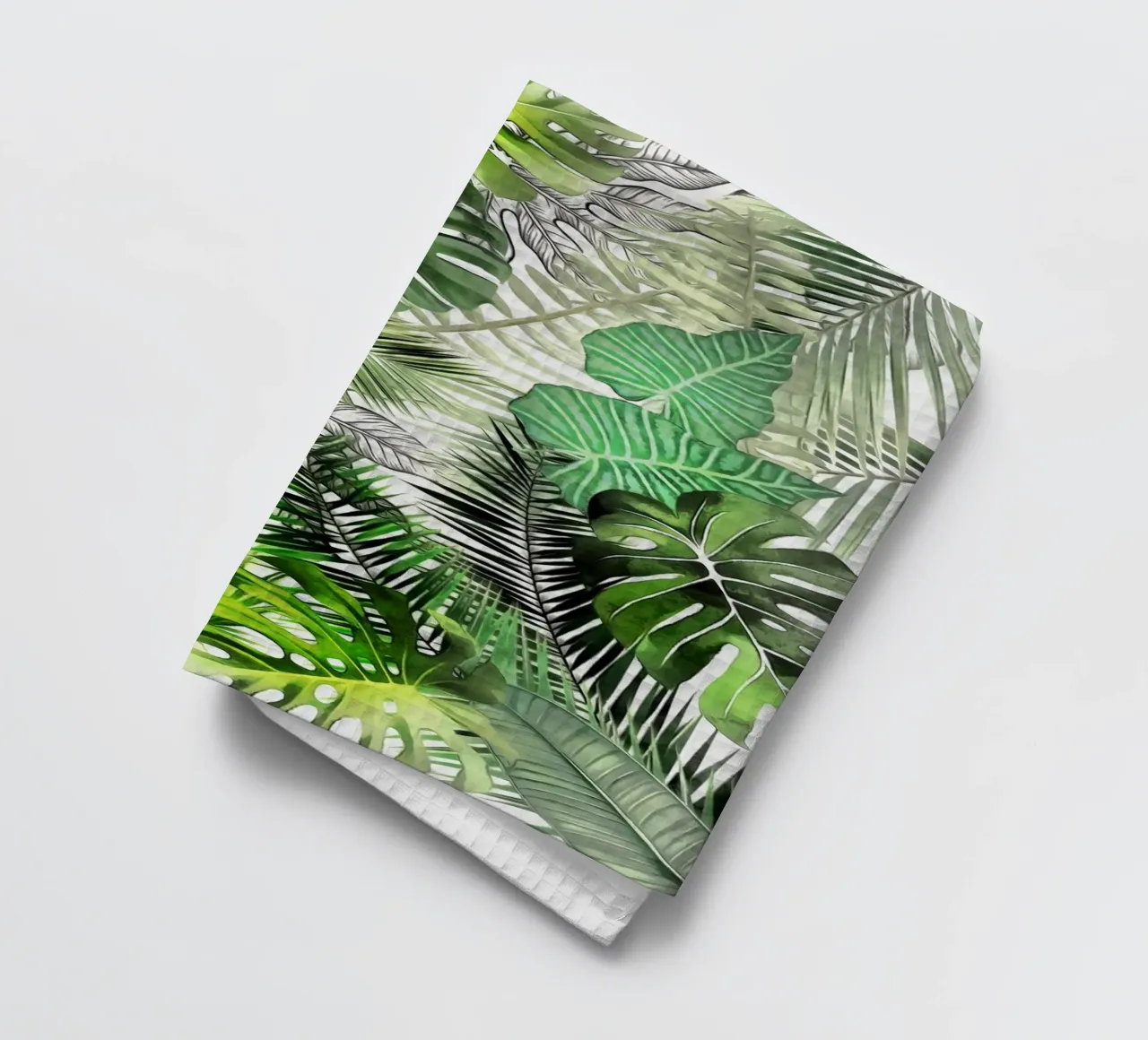 Tropical Foliage 01 tea towel by amini54