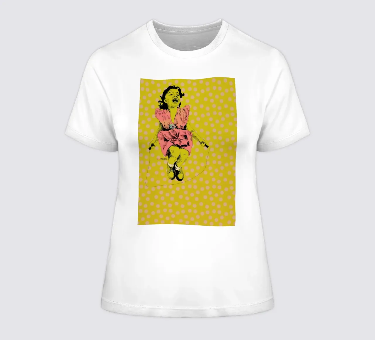 Jump Rope Rhyme women's fitted t-shirt by La Belette Rose