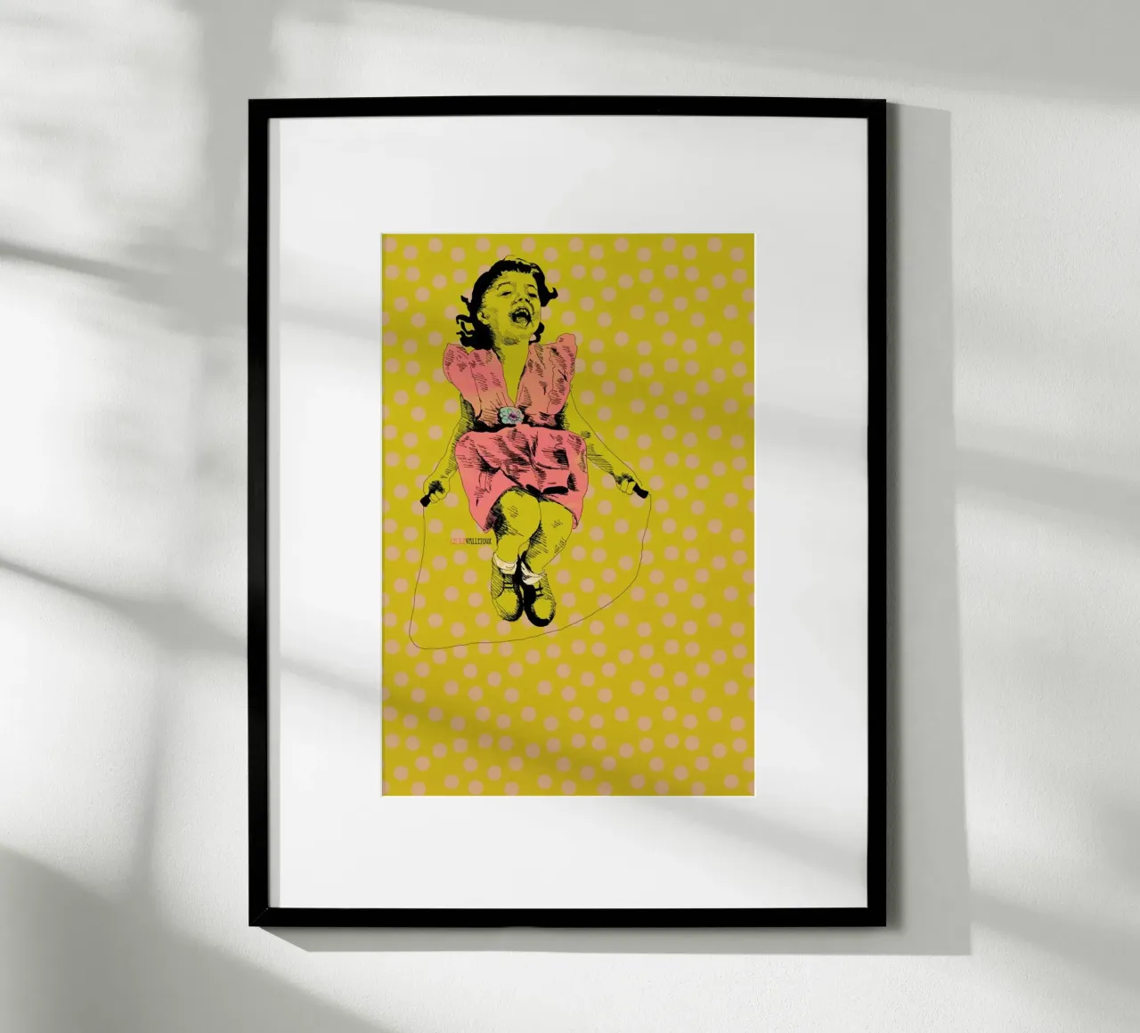 Jump Rope Rhyme poster by La Belette Rose