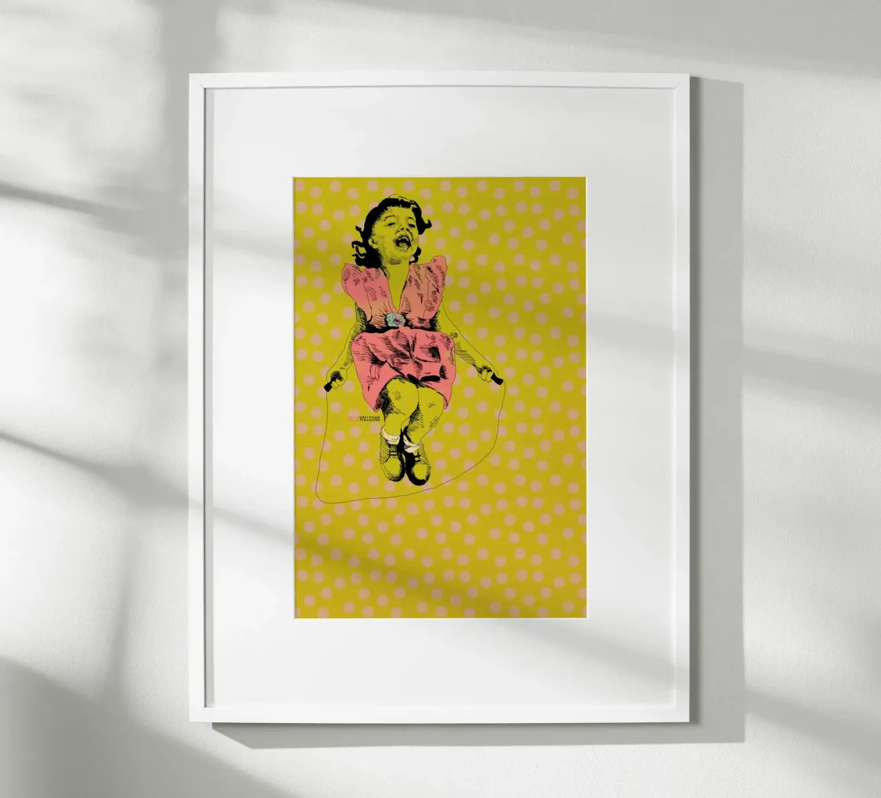 Jump Rope Rhyme poster by La Belette Rose