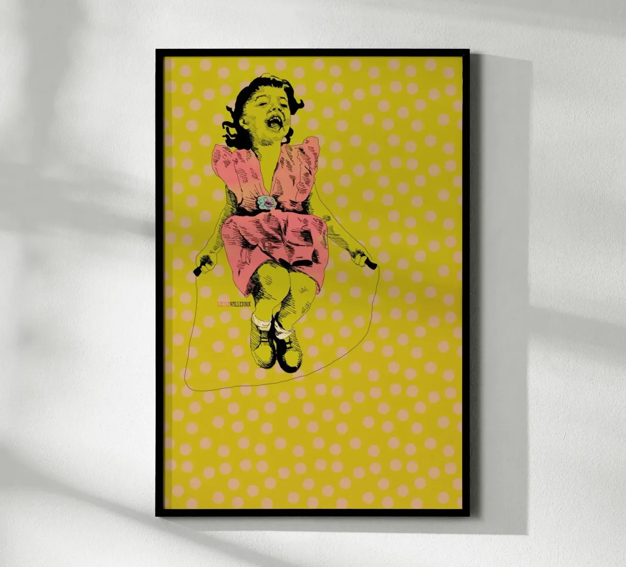 Jump Rope Rhyme poster by La Belette Rose