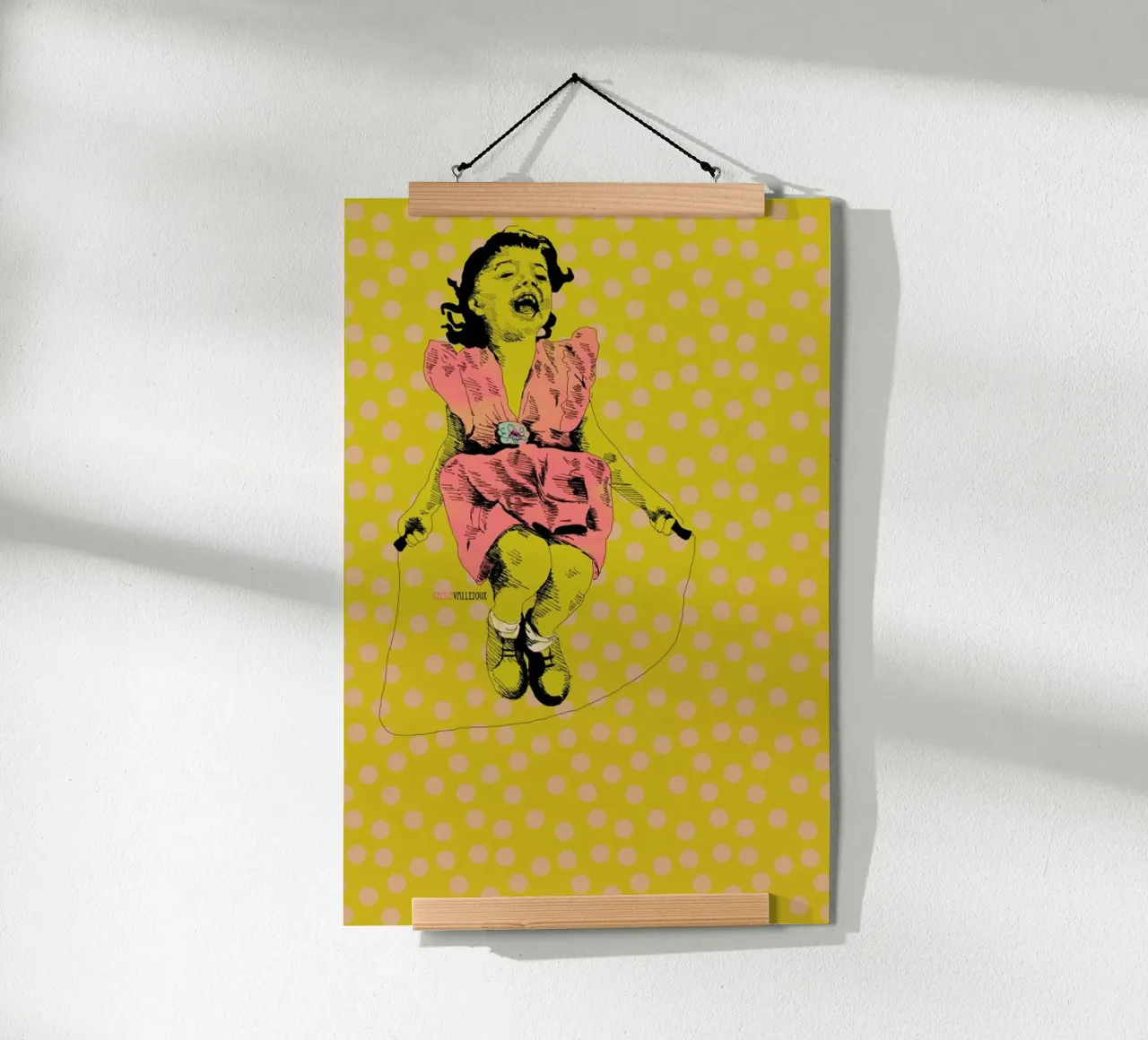 Jump Rope Rhyme poster by La Belette Rose