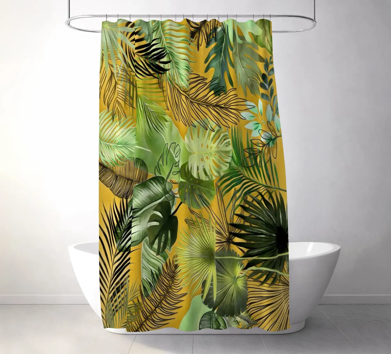 Tropical Foliage 06 shower curtain by amini54