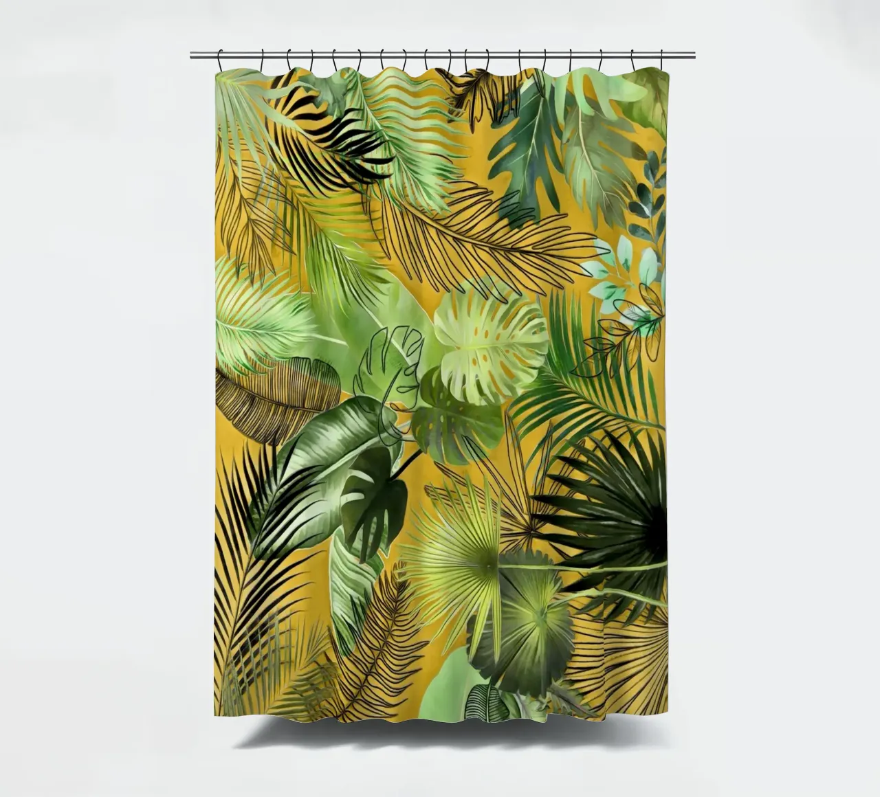 Tropical Foliage 06 shower curtain by amini54