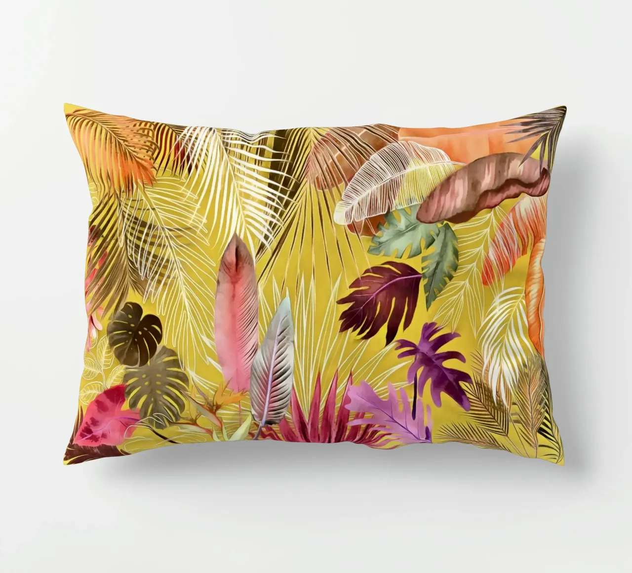 Tropical Foliage 07 decorative cushion by amini54