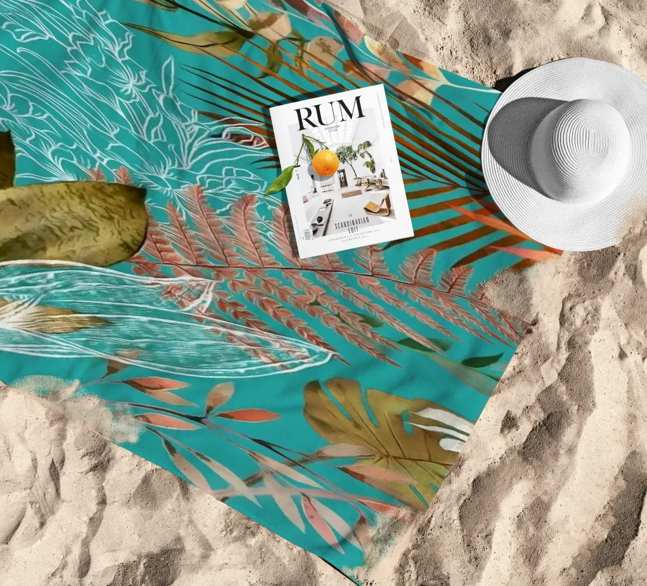 Tropical Foliage 08 beach towel by amini54