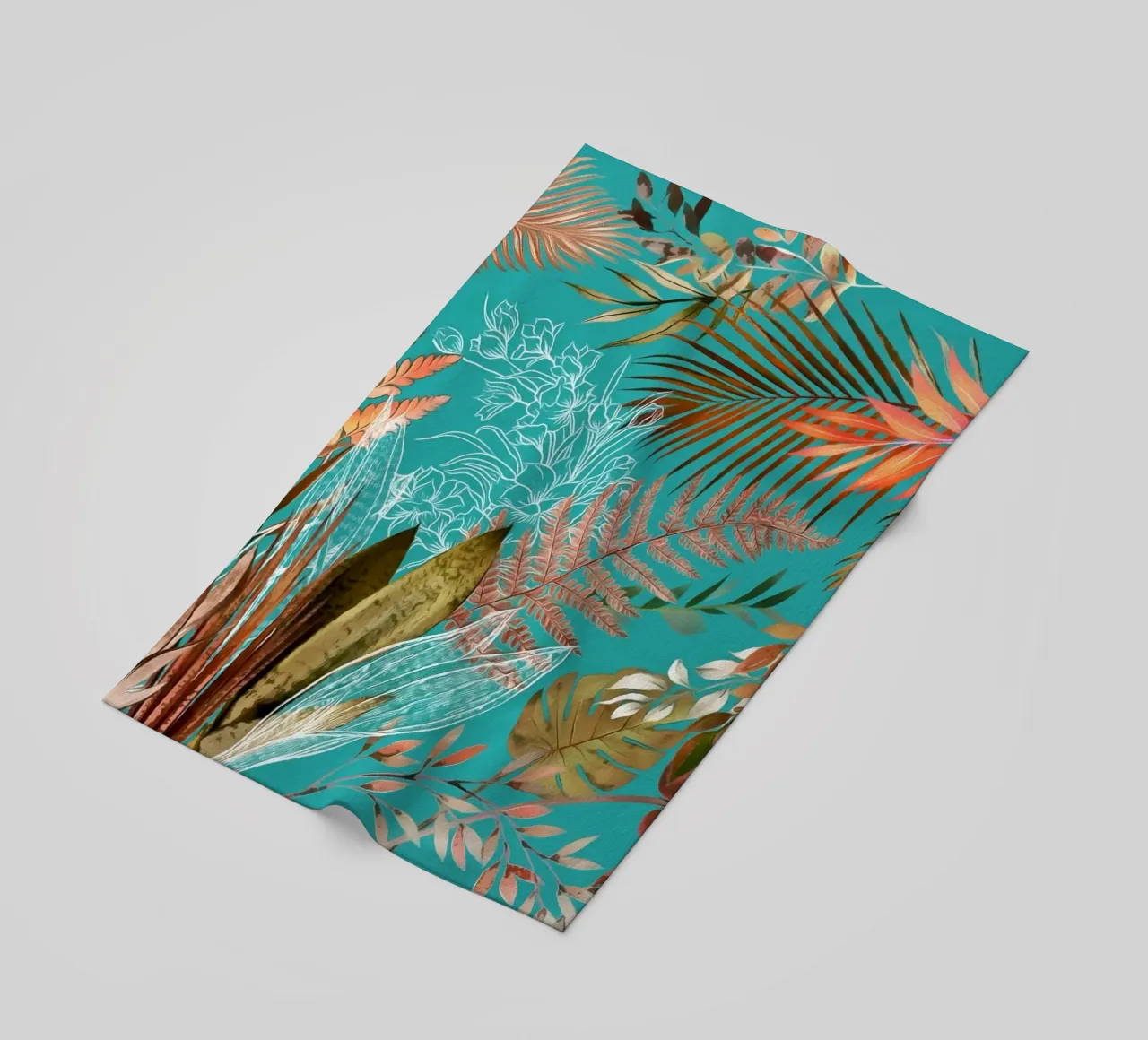 Tropical Foliage 08 beach towel by amini54