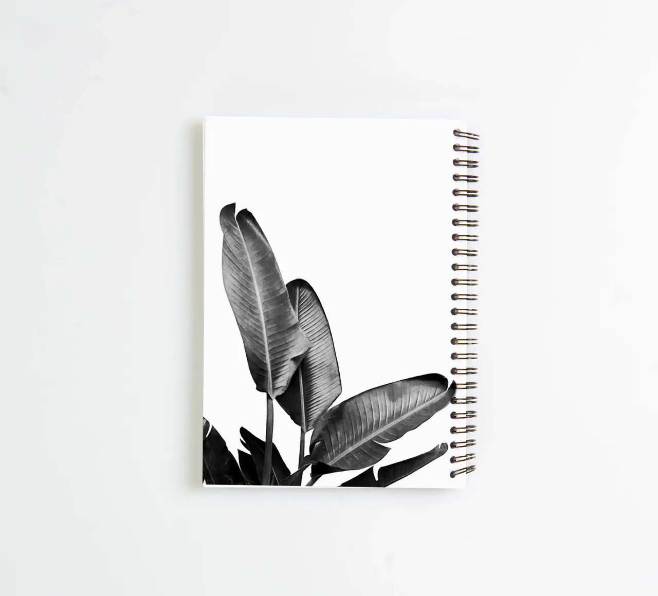 Paradiesvogel Pflanze Schwarz und Weiß 03 Ringbuch von amini54