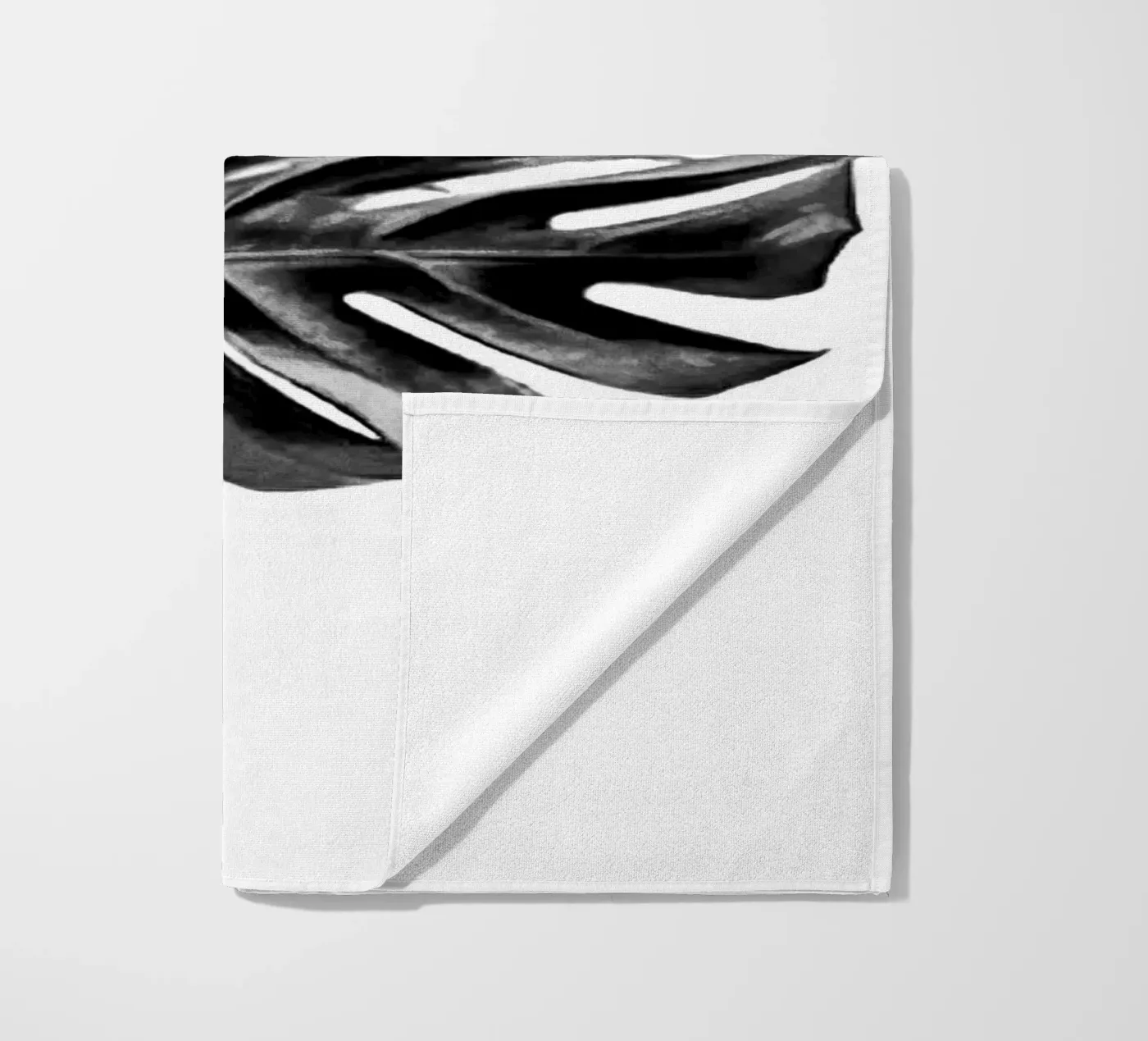 Monstera Black and White 04 telo mare da amini54