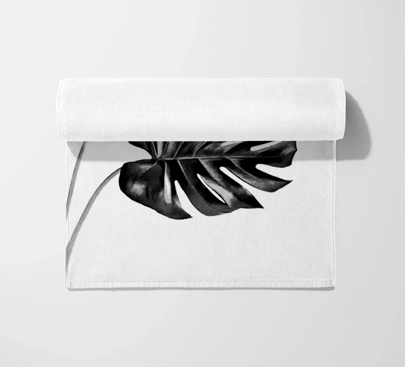 Monstera Black and White 04 telo mare da amini54
