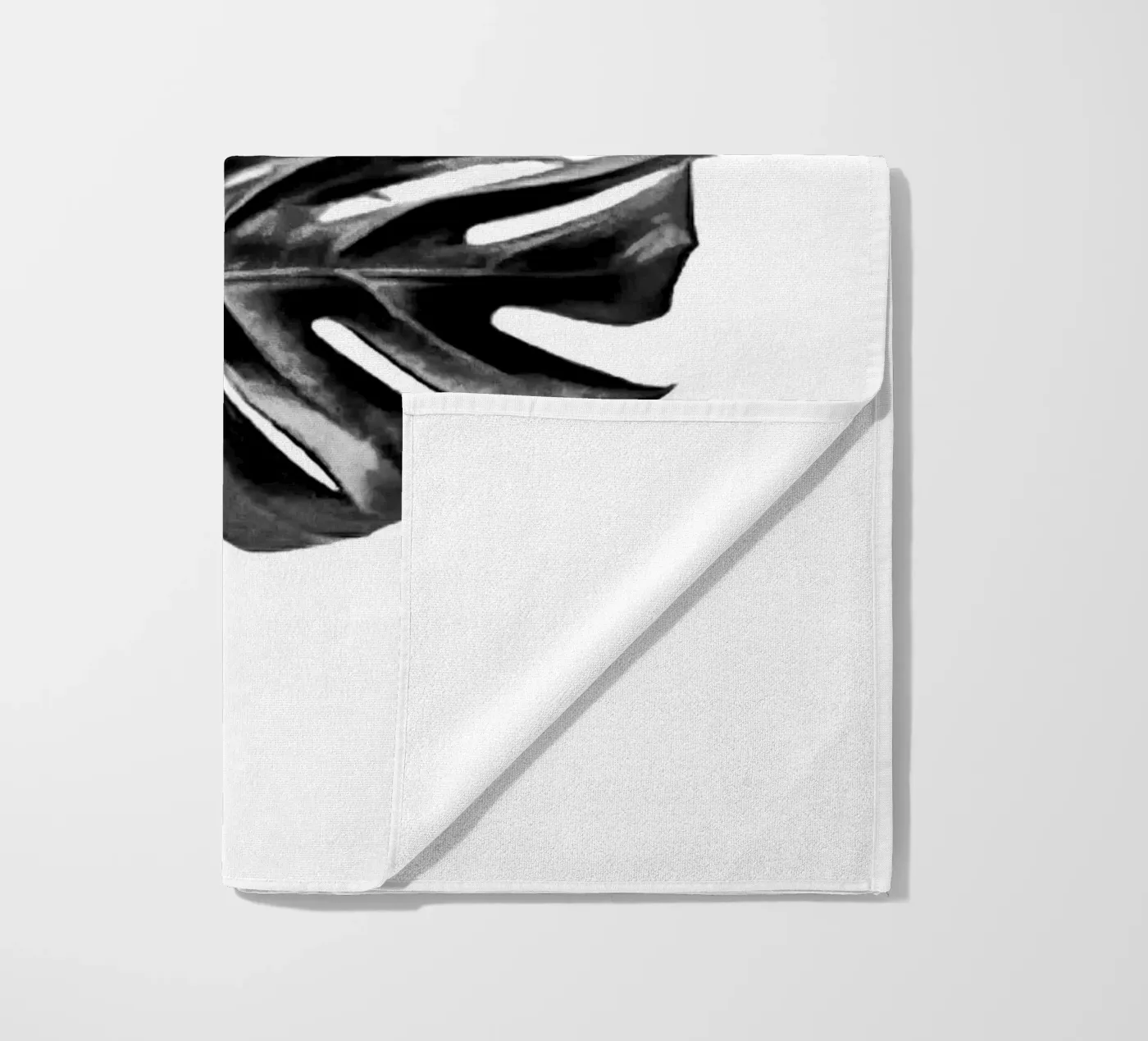 Monstera Black and White 04 telo mare da amini54