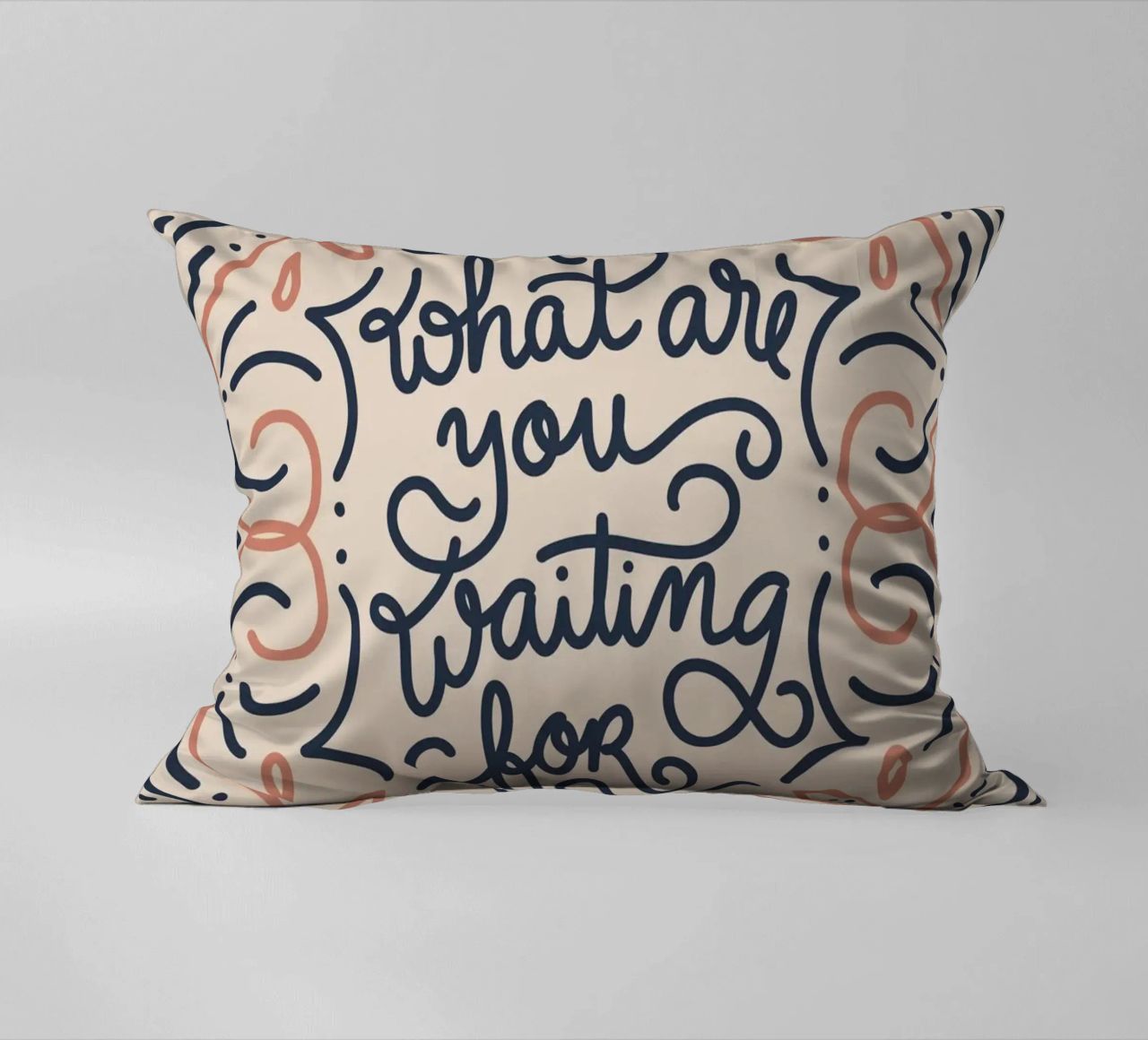 What are you waiting for? cuscino da anisillustration