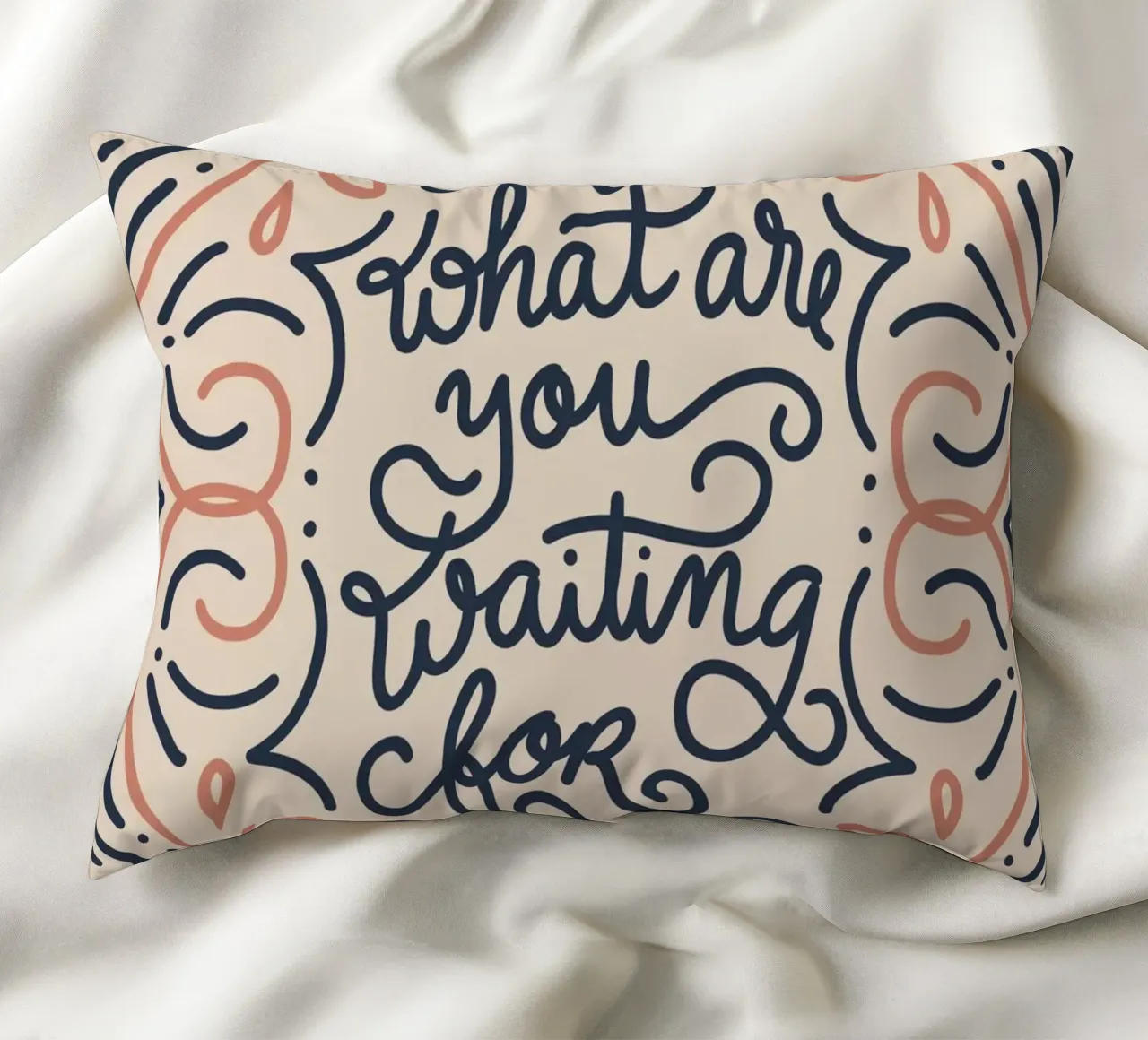 What are you waiting for? cojín de anisillustration