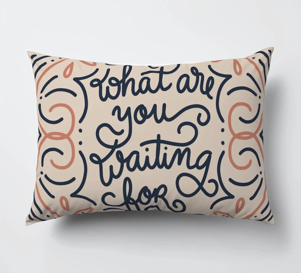 What are you waiting for? cuscino da anisillustration