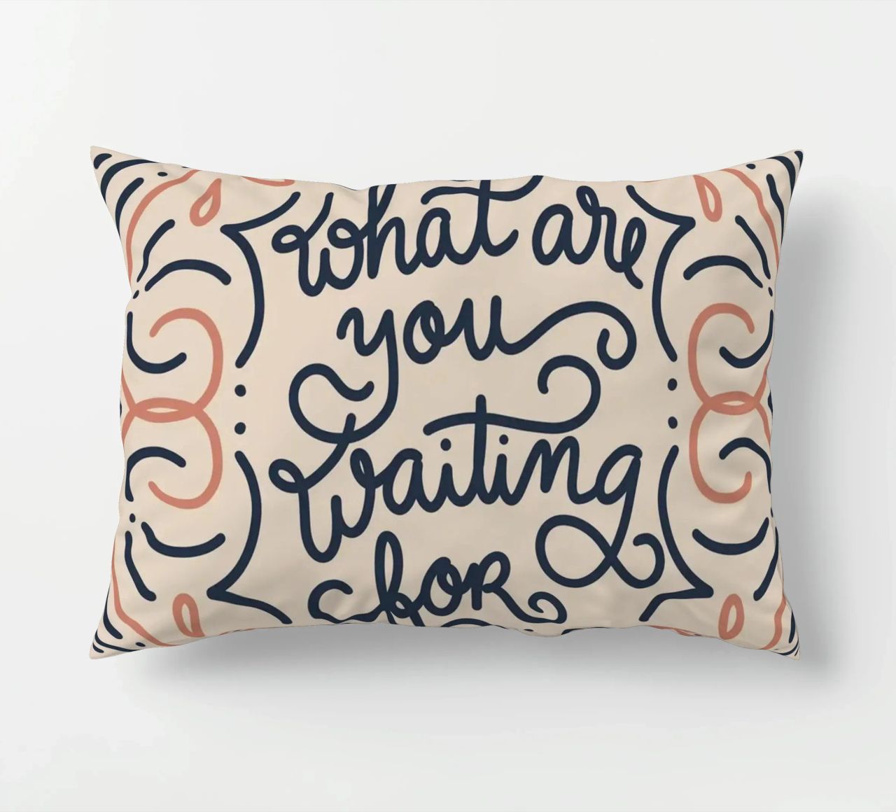 What are you waiting for? cuscino da anisillustration