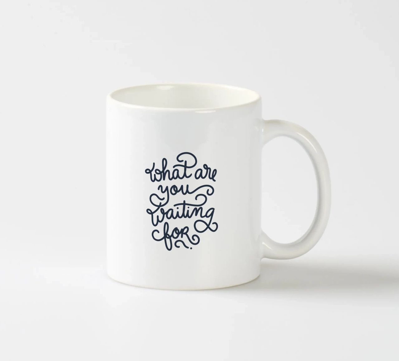What are you waiting for? tazza in ceramica da anisillustration
