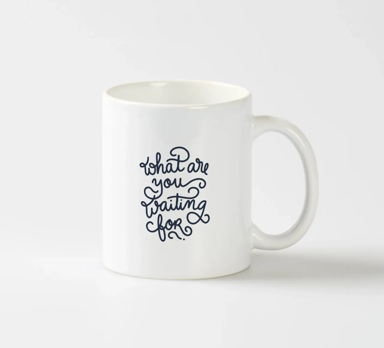 What are you waiting for? Keramik Tasse von anisillustration