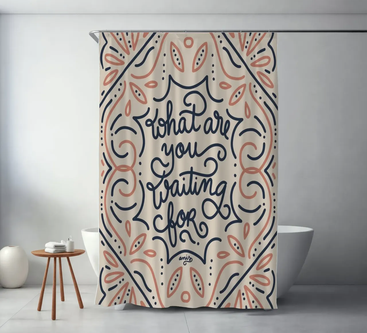 What are you waiting for? tenda da doccia da anisillustration