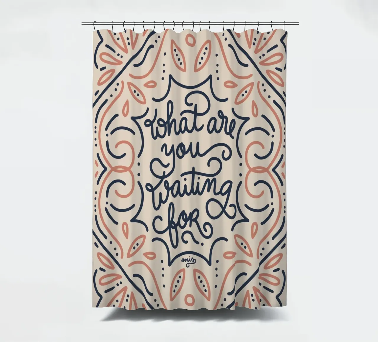 What are you waiting for? tenda da doccia da anisillustration