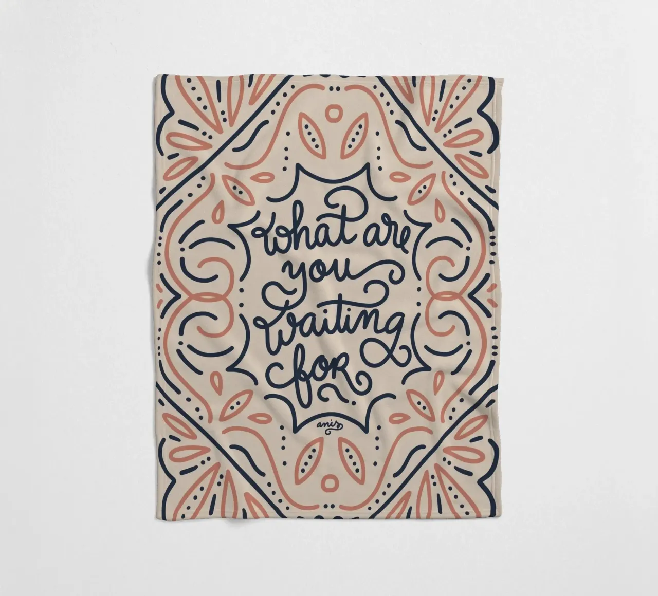 What are you waiting for? coperta in pile da anisillustration