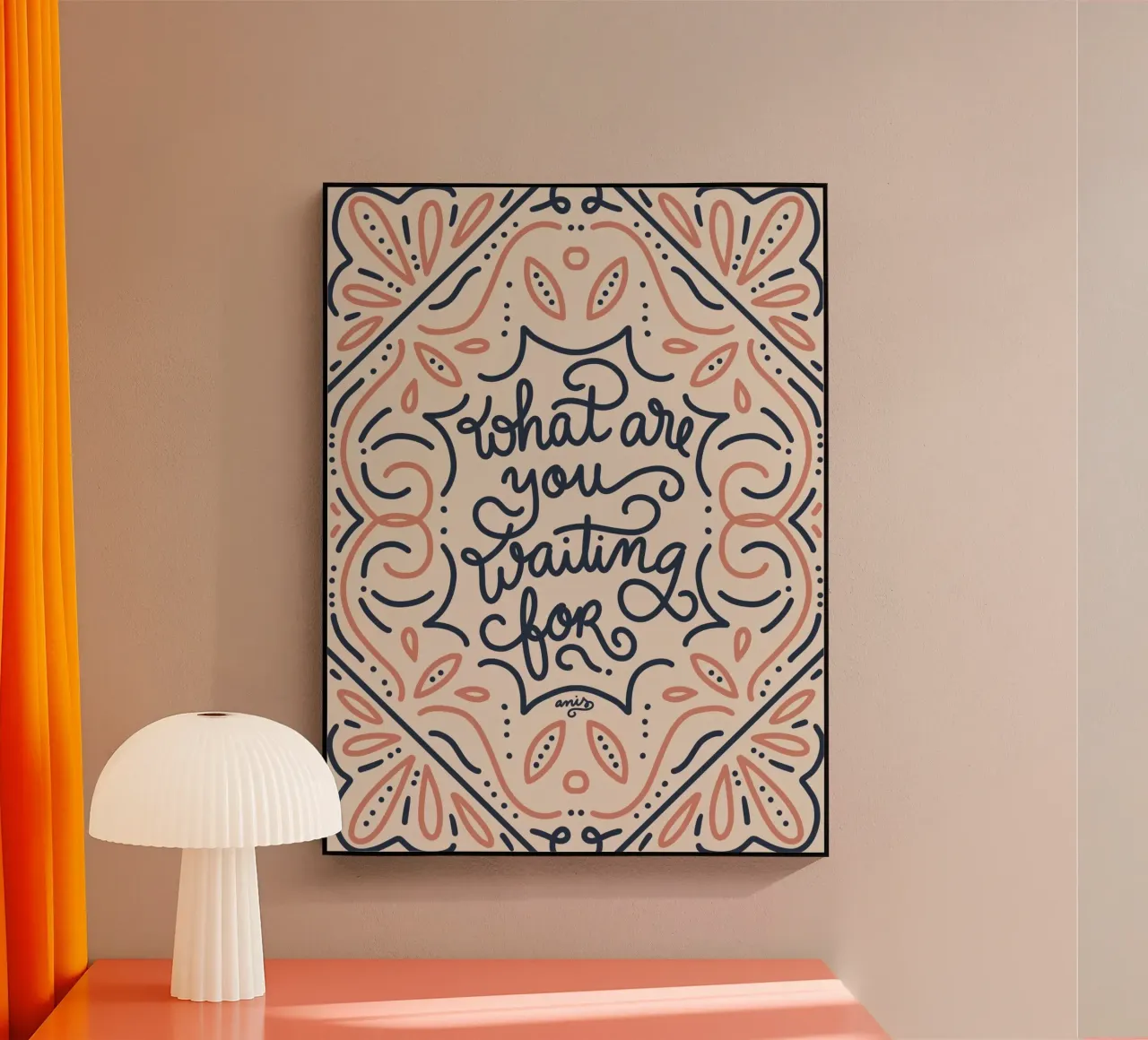 What are you waiting for? plexiglass da anisillustration