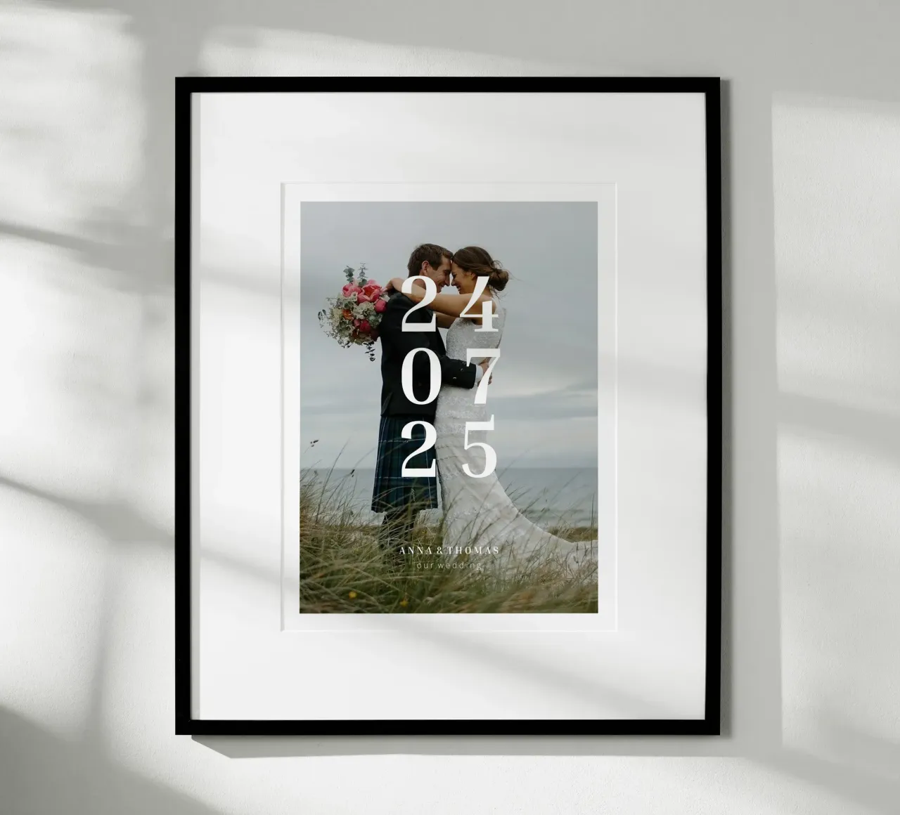 Our wedding poster with plastic frame by we line studio - design