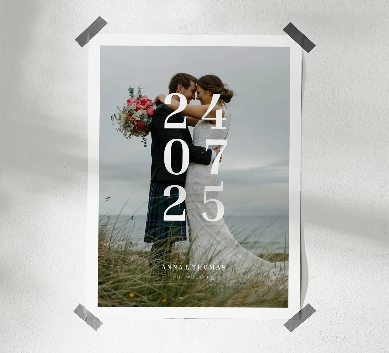 Our wedding poster da we line studio - design