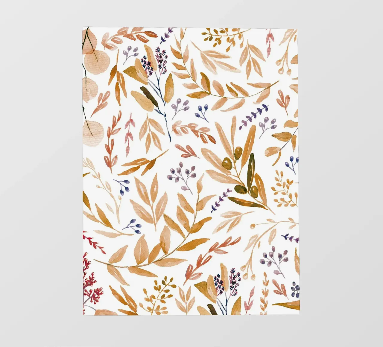 Orange Eucalyptus Leaves Pattern pellicola backlit da anisillustration