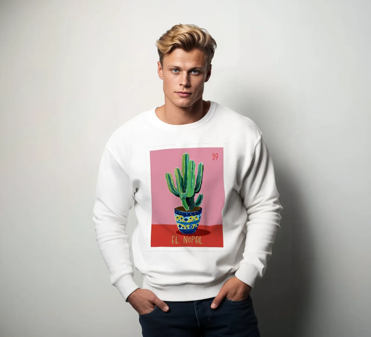 39 El Nopal Il Cactus felpa da cafelab