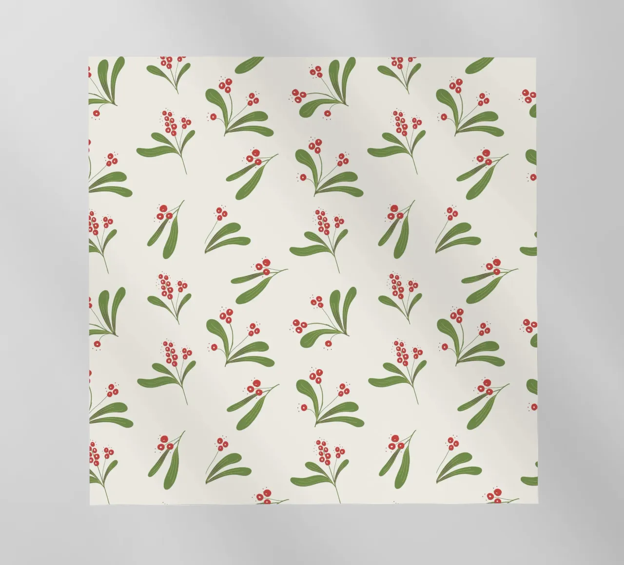 Minimal Mistletoe Christmas Pattern pellicola backlit da anisillustration
