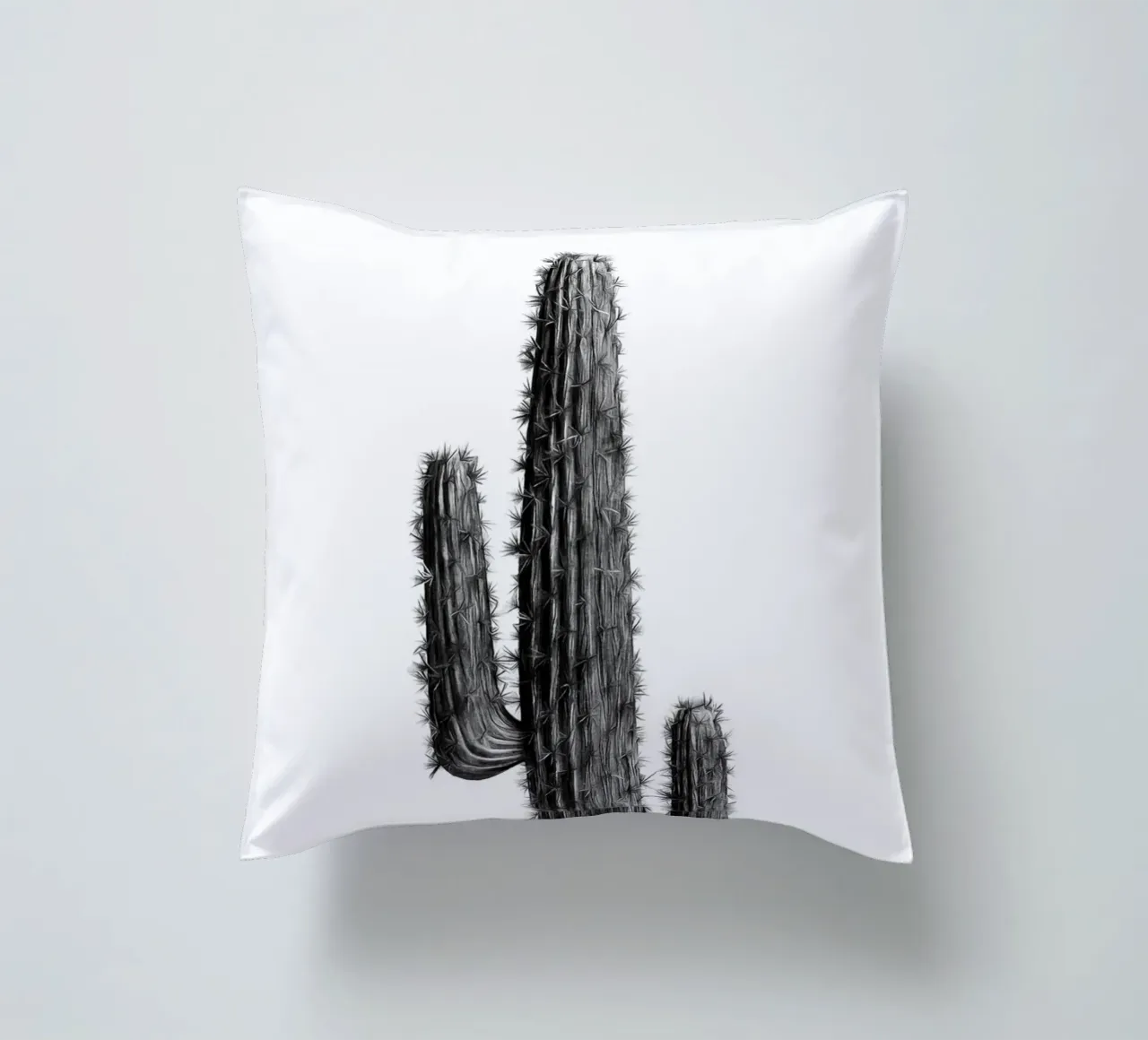 Cactus in bianco e nero 01 cuscino da amini54