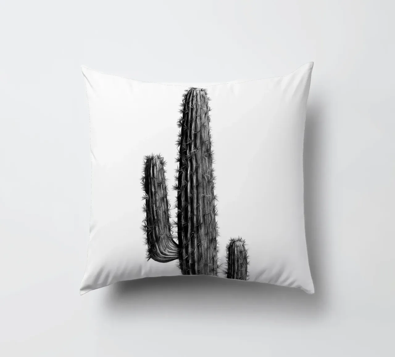 Cactus in bianco e nero 01 cuscino da amini54