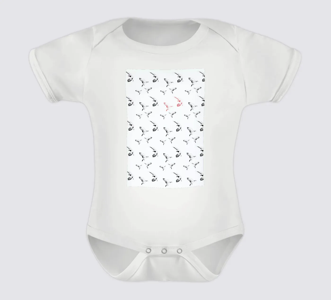 Mouettes body bébé de La Belette Rose