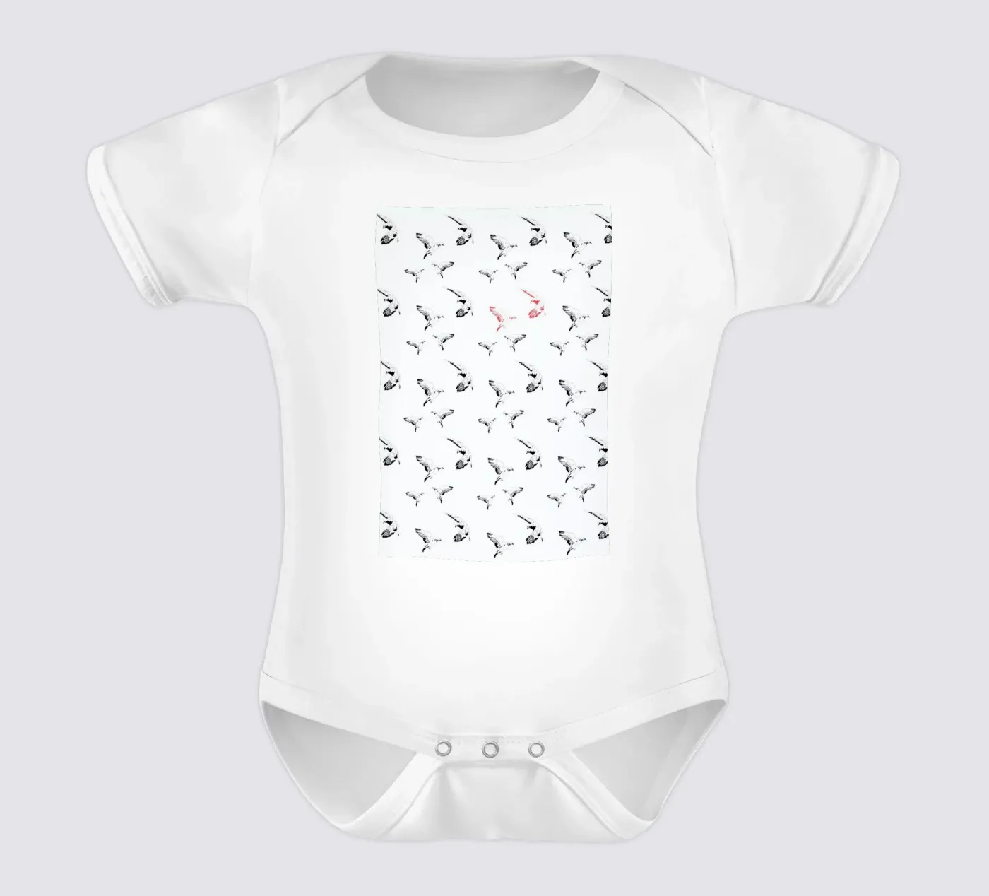 Mouettes body bébé de La Belette Rose