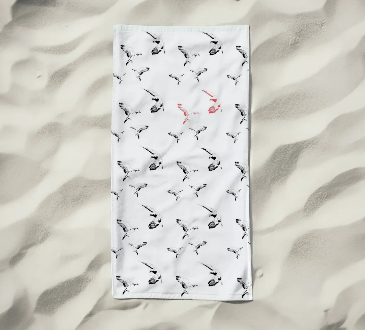 Mouettes telo mare da La Belette Rose