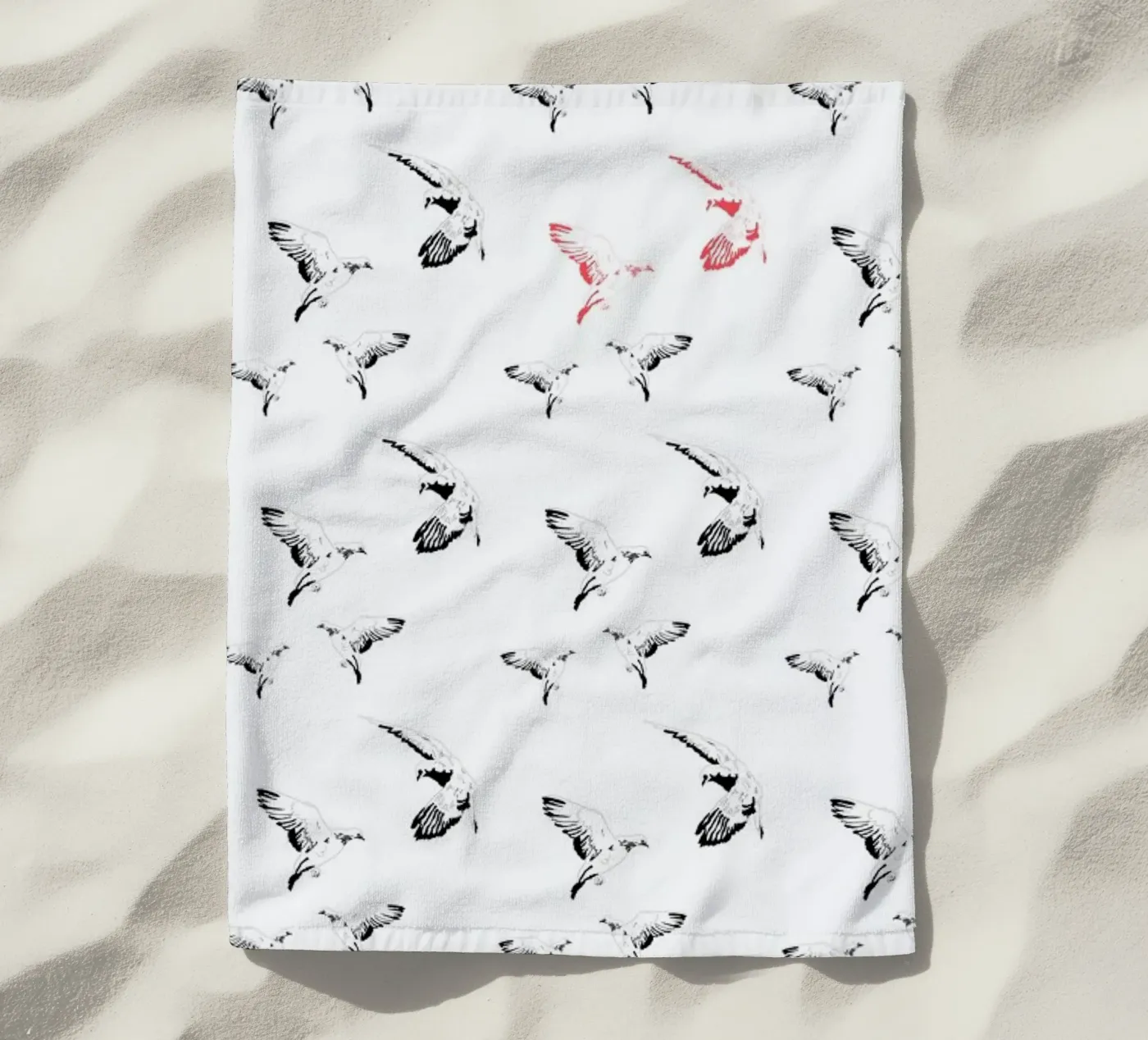 Mouettes telo mare da La Belette Rose