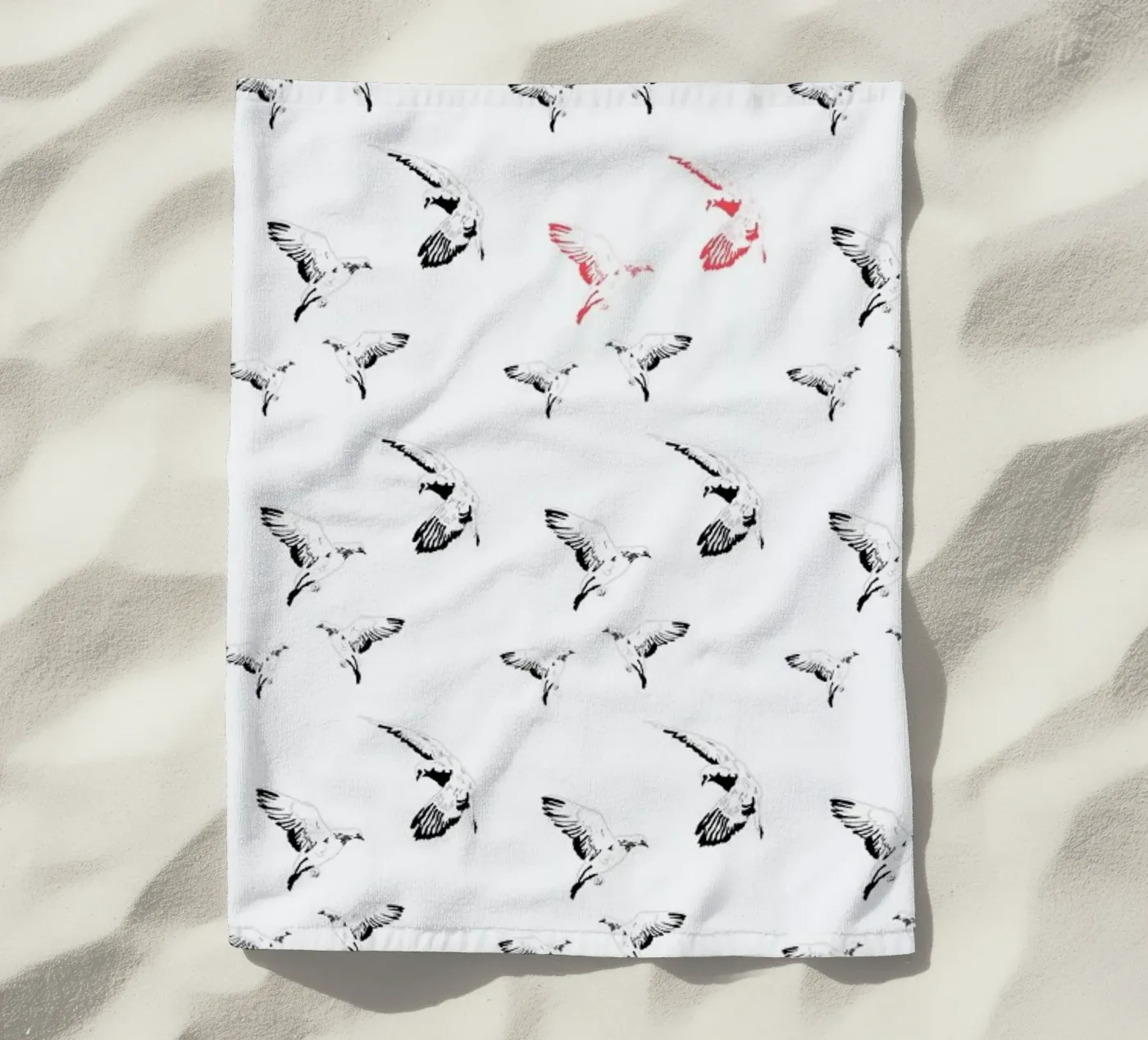 Mouettes strandhanddoek van La Belette Rose