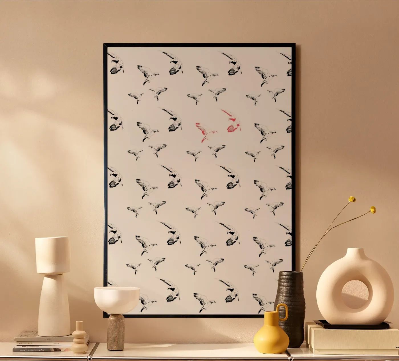Mouettes poster by La Belette Rose