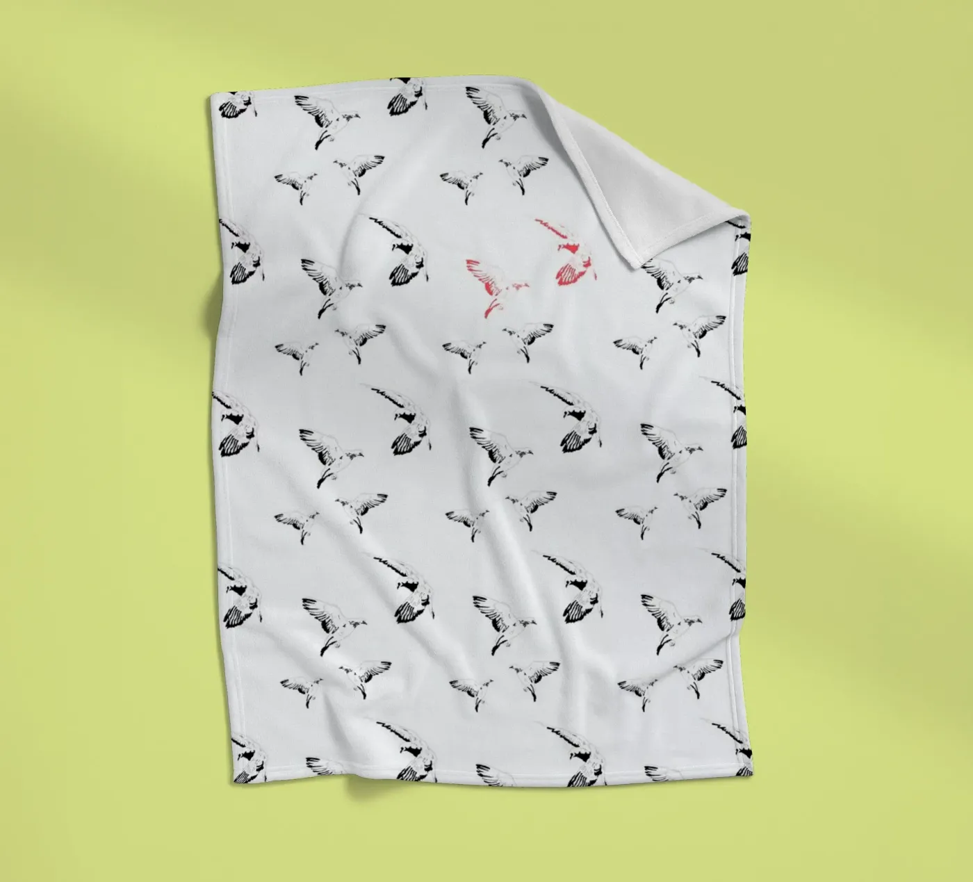 Mouettes Fleecedecke von La Belette Rose